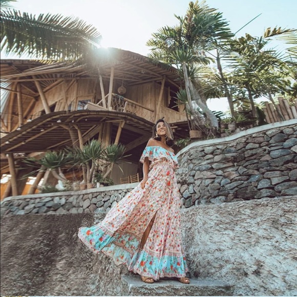 Summer Nights Boho Maxi in PINK - Picture 5 of 7